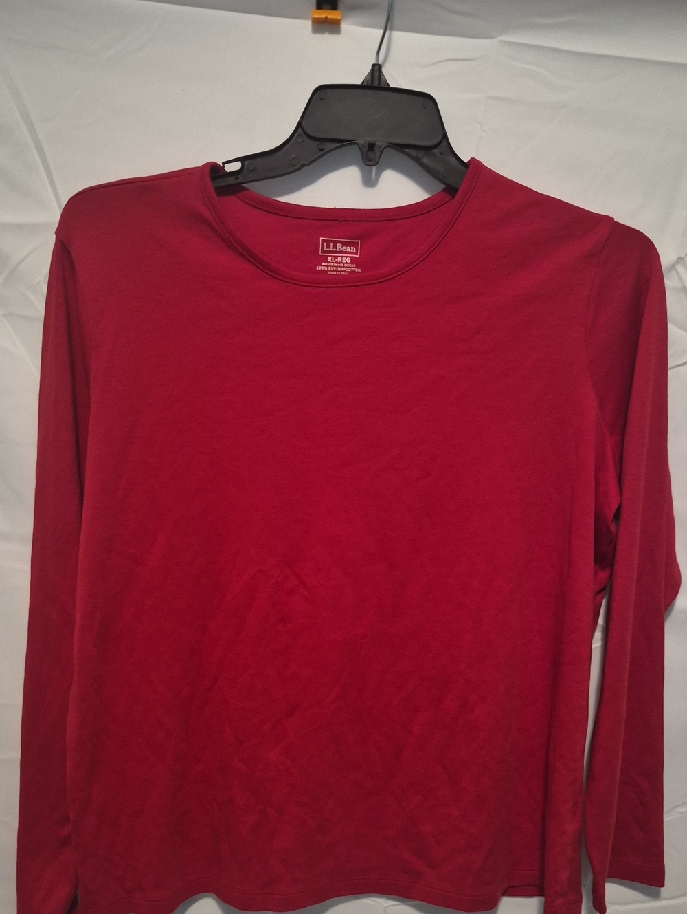 L.L. Bean Women's Long-Sleeve Crewneck Top - Red
